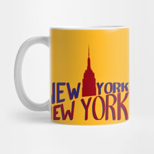 Lettering "New York, New York" Mug